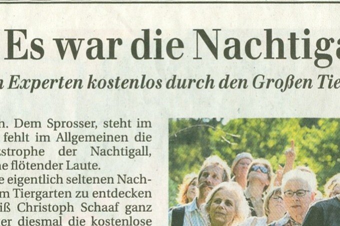 Auszug Artikel Berliner Zeitung - Foto: Elisabeth Stumpe