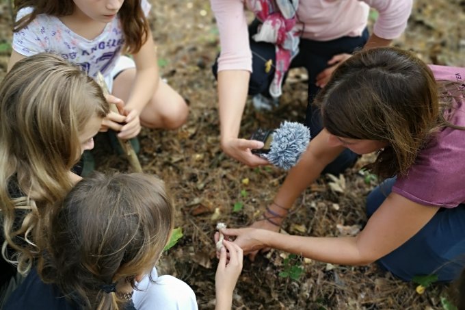 Kindergruppe Pankow entdeckt die Welt der Waldpilze - Foto: Annette Prien