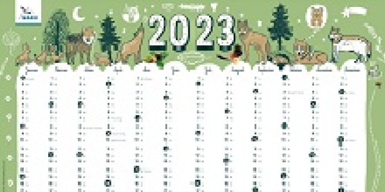 Wandkalender 2023 - Illustration: Kristina Brasseler