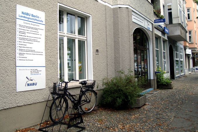 Die Geschäftsstelle des NABU-Landesverbandes Berlin in der Wollankstraße 4 in Berlin-Pankow - Foto: Jutta Gehring