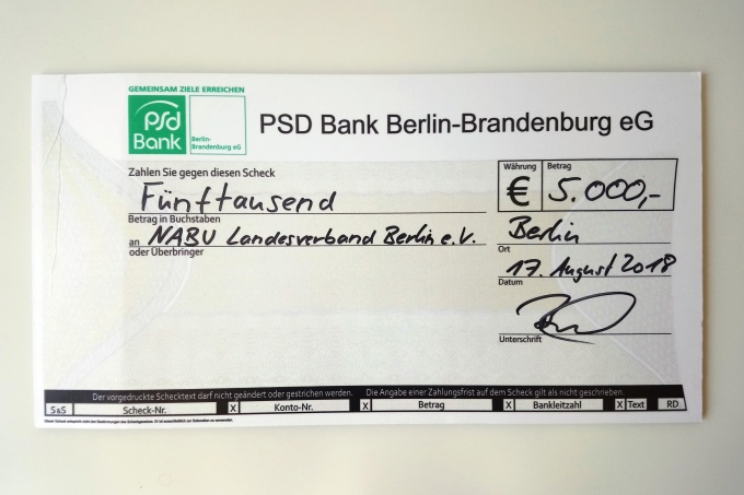Besonderer Dank wurde auch der PSD-Bank Berlin-Brandenburg zuteil, die mit ihrer großzügigen Spende die Realisierung der Ausstellung erst ermöglichten. - Foto: Christine Szyska